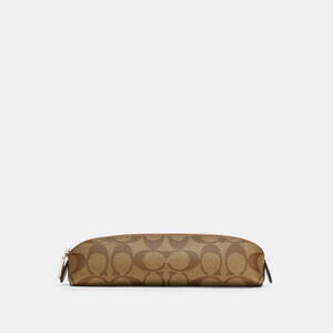 Coach Pencil Case In Signature Canvas
